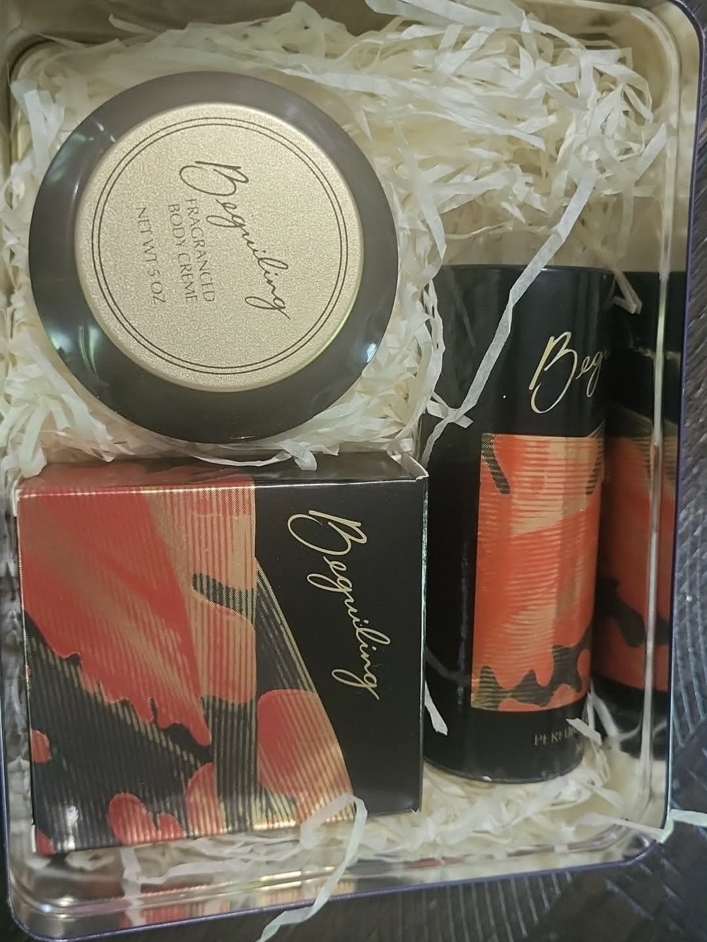 Beguiling Fragrance Gift Set - Coral & Black Accents